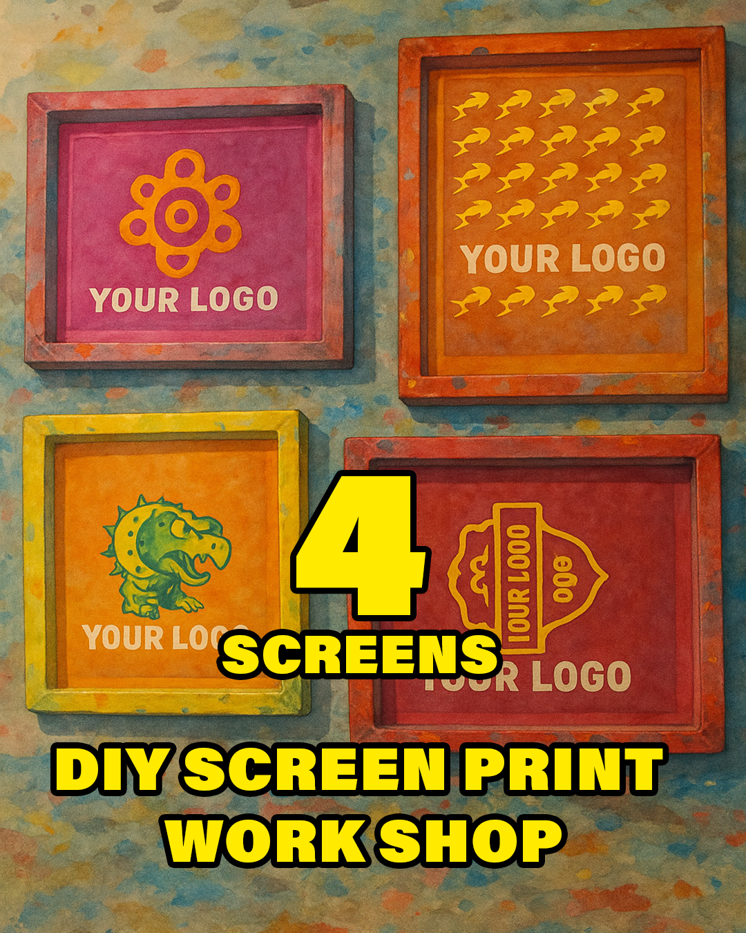 DIY all over screen printing workshop