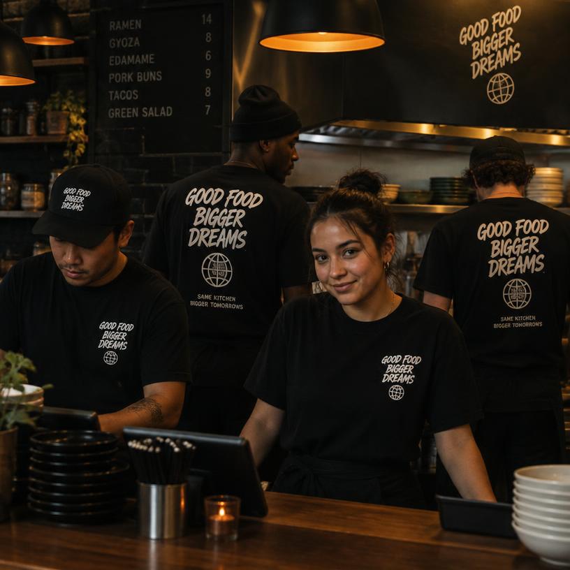 Restaurants custom printed t-shirts